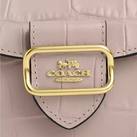 ❤️❤️❤️NWT Coach Morgan mini wallet on a chain+detachable metal strap ❤️❤️❤️ - Picture 3 of 14